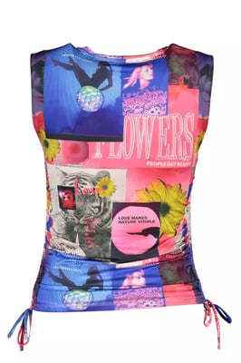 Collage Print Mouwloze Top