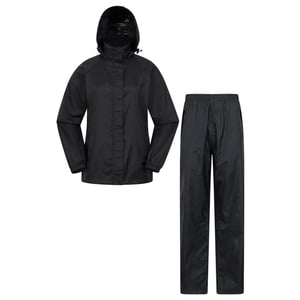 Mountain Warehouse Dames/Dames Pakka Jas en Broek Set (Zwart)