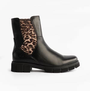 Remonte D2s70-03 Womens Side Zip Chelsea Boots Black