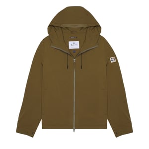Aquascutum Active Hooded Stretch Windbreaker Army Green Jacket