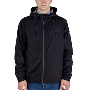 Aquascutum Active Hooded Stretch Windbreaker Black Jacket