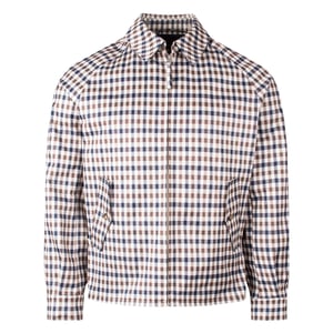 Aquascutum Active Archival Mid Jacket Club Check Beige Coat