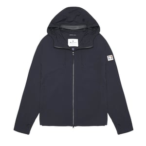 Aquascutum Active Hooded Stretch Windbreaker Navy Blue Jacket