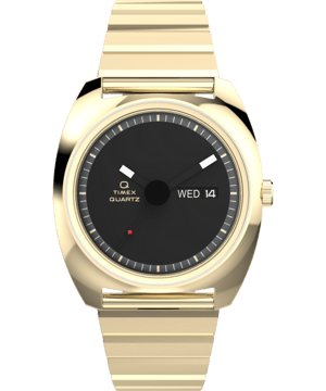 Timex Q Timex Q Vintage-inspired Heren Horloge Goudkleurig TW2Y34400