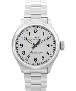 Timex Waterbury Ace Heren Horloge Zilverkleurig TW2Y18800