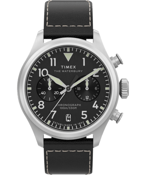 Timex Waterbury Ace Heren Horloge Zwart TW2Y19000
