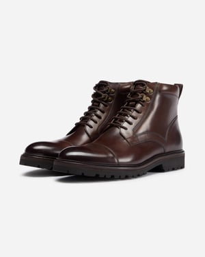 Runcorn Boots in Dark Brown