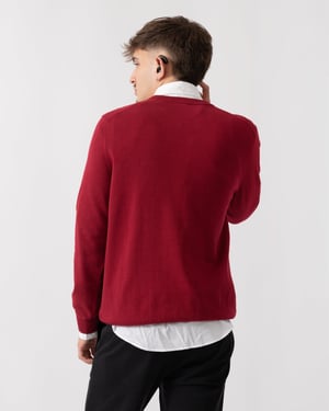 Sweater in Dark Red