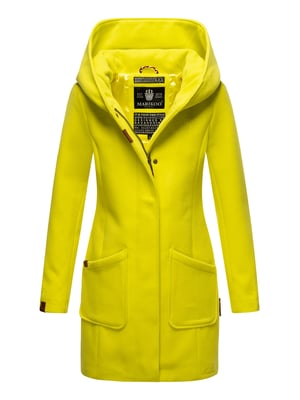 Marikoo dames wintermantel met capuchon en getailleerd model