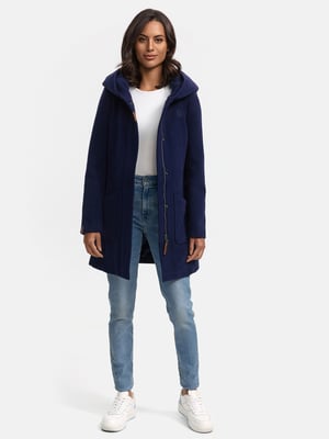 Marikoo dames wintermantel met capuchon en getailleerd model