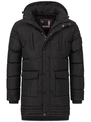 Alessandro Salvarini heren winterjas AS285 met teddyvoering en afneembare capuchon
