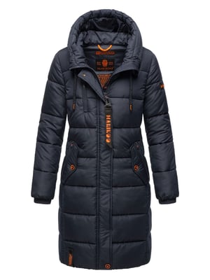 Marikoo dames winterjas – Lange gewatteerde jas met capuchon & zakken