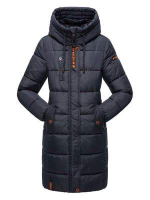 Marikoo dames winterjas – Lange gewatteerde jas met capuchon & zakken