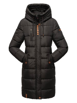 Marikoo dames winterjas – Lange gewatteerde jas met capuchon & zakken