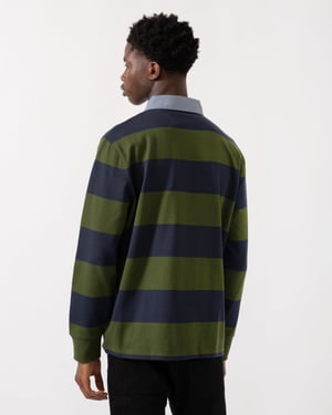 Regular Fit Heavy Rugger in Dark Green