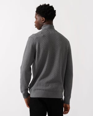 Half Zip Jumper in Grey