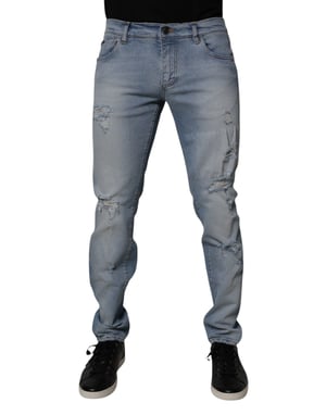 Slim Fit Slitna Jeans