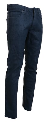 Slim Fit Texturerade Jeans