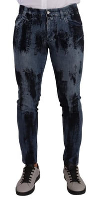Färgsplatter Slim Jeans