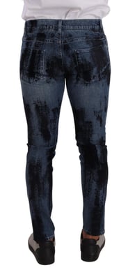 Färgsplatter Slim Jeans