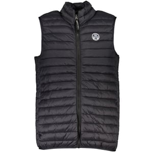 Gequilted Vest Zwart Stijl 23213