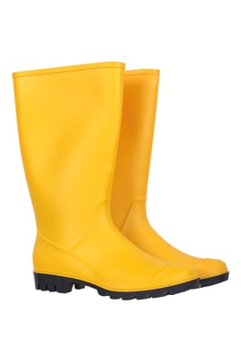 'Splash' Women's Wellies EVA Cushioning Waterproof Rain Boots Mustard