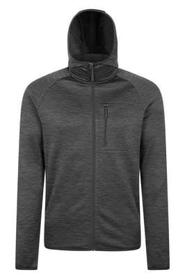 'Marker' Men's Active Hoodie Quick Wicking Breathable Running Gym Jumper Grey