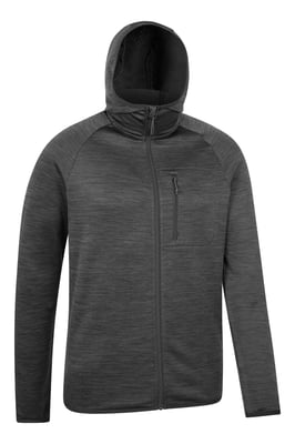 'Marker' Men's Active Hoodie Quick Wicking Breathable Running Gym Jumper Grey