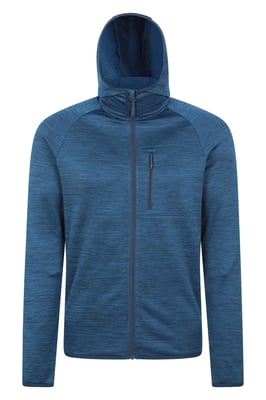 'Marker' Men's Active Hoodie Quick Wicking Breathable Running Gym Jumper Dark Blue