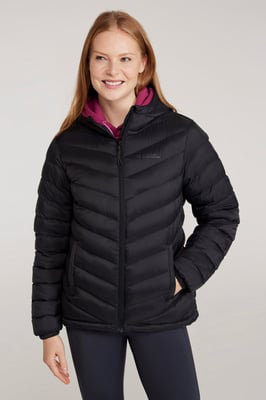 'Seasons' Women's Padded Jacket Water Resistant Insulated Winter Coat Black