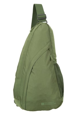 'Classic' Sling Bag Water Resistant Crossbody Shoulder Travel Day Pack Khaki