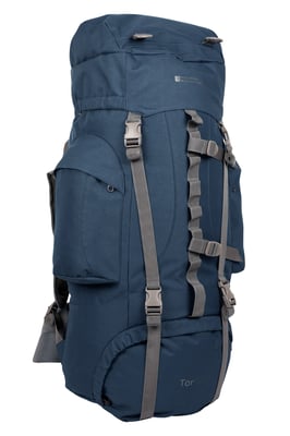 'Tor' Rucksack with Multiple Pockets Waterproof Travel Backpack Dark Blue