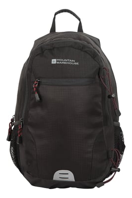 'Quest' Laptop Bag with Bottle Pocket Water Resistant Work Travel School Backpack Charcoal