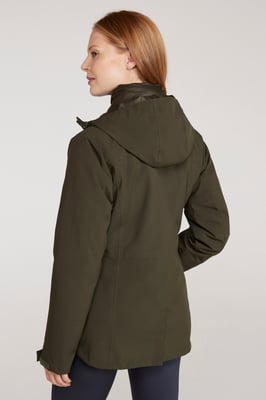 'Alaskan' Women's 3 in 1 Short Jacket Waterproof Breathable Outdoor Coat Khaki