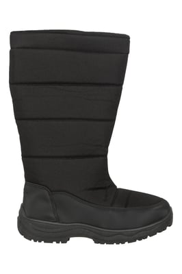 'Icey' Women's Snow Boots Sherpa Fleece Lined Snow Proof Skiing Shoes Black