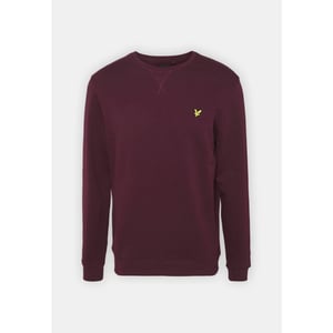 Lyle and Scott Cotton merino crew neck bordeaux