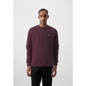 Lyle and Scott Cotton merino crew neck bordeaux
