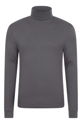 'Meribel' Men's Thermal Top Breathable Winter Base Layer - Pack of 2 Dark Grey