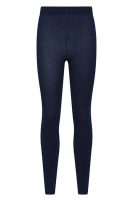'Talus' Women's Thermal Brushed Leggings Warm Comfy Trousers - Pack of 2 Navy