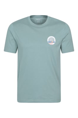 Regional Men's Brighton T-Shirt Cotton Sun Protection Breathable Casual Tee Pale Green