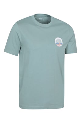 Regional Men's Brighton T-Shirt Cotton Sun Protection Breathable Casual Tee Pale Green