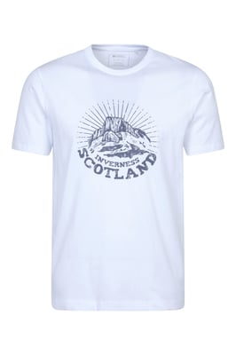 Regional Men's Inverness T-Shirt Cotton Sun Protection Breathable Everyday Casual Tee White