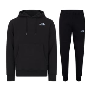 The North Face Men’s Outline Logo Hooded Tracksuit Set Black