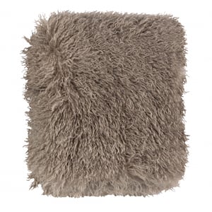 furn. Rowan Faux Fur Throw Mocha