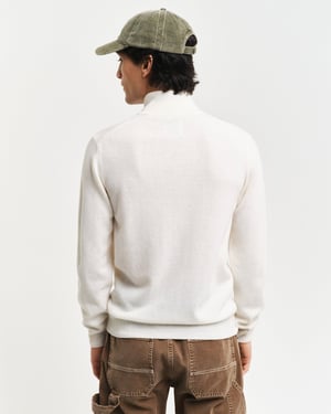 Half Zip Cardigan in Ivory