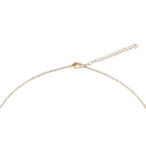 18ct Yellow Gold Plated Sterling Silver Tusk Pendant Necklace