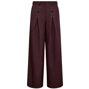Co'Couture Lunacc eyelet wide ll pants bordeaux