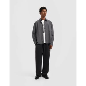 Olaf Hussein Checked boxy shirt lange mouw overhemden m230303
