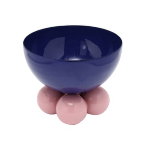 Present Time schaal double funky medium cobalt blue & soft pink