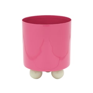 Present Time bloempot double funky small bright pink & soft green